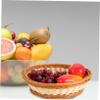 Alipis 2-Piece Woven Plastic Fruit and Vegetable Basket Set view 4