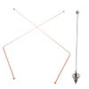 Gatuida 5-Piece Dowsing Rod Kit with Pendulum Pendant for Ghost Hunting, Water Divining, and Treasure Hunting view 2