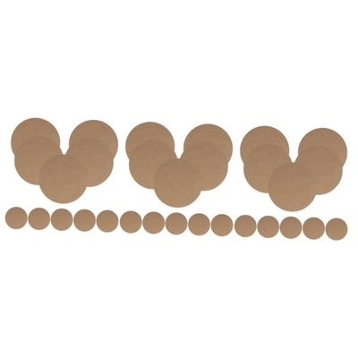 VILLCASE 30-Piece Wooden Clay Boards, Lightweight Craft Bases for Modeling, Painting and Creative Projects