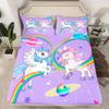 Homemissing Reversible Glitter Unicorn Fitted Sheet Set, 90 x 200 cm view 1