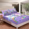 Homemissing Reversible Glitter Unicorn Fitted Sheet Set, 90 x 200 cm view 2