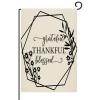 Grateful Thankful Blessed Outdoor Garden Flag, 28 x 40 in, Double-Sided view 1