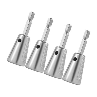 KONTONTY Compact Wire Twisting Tool for Drills, 4-Piece Carbon Steel Set for Fast Multi-Wire Connections