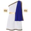 Winying Men's Roman Gladiator Costume, Ancient Greek Toga, Blue, XXL view 4