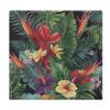 YJWANDL Square Tropical Plant & Floral Memory Foam Seat Cushion view 1