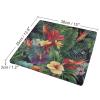 YJWANDL Square Tropical Plant & Floral Memory Foam Seat Cushion view 2