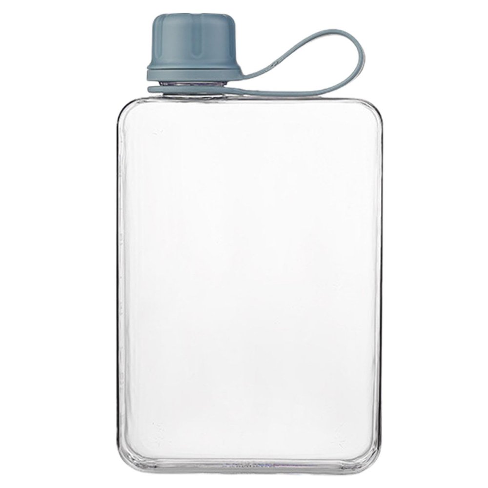 demaxiyad Pocket Water Bottle, 500 ml Flat Square Sports Water Bottle