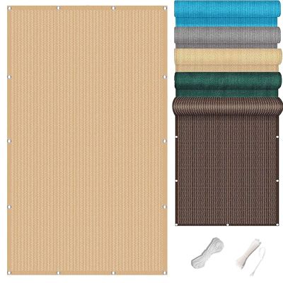 Balcony Privacy Screen 1.1 x 9.8 m, Sand Yellow
