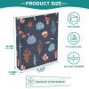 Underwater Watercolor 3-Ring Binder, 3.8 cm, with Clipboard and Pockets for School, 3-Hole Office Binder, 1 Pc view 4
