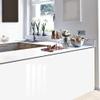 Tile Stickers 12 x 12 in, Minimalist White, Waterproof Mosaic, Self-Adhesive, 10-Pack view 2