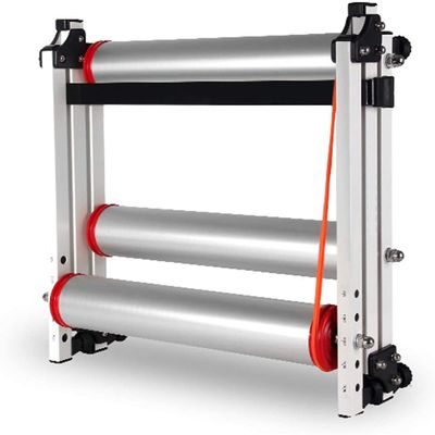 WQZStar Foldable Indoor Bicycle Roller Trainer, 16–29 in, Black/Silver