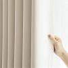 Daesar Beige Blackout Curtains, Set of 2, 107 x 115 cm view 2