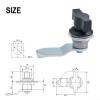 Practical Keyless Cam Lock for Offices, Homes, Schools, and More (Black) view 4