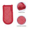 QUARKZMAN 2-Piece Cotton Cast Iron Pan Handle Covers, 3.1 x 5.9 in, Red and White Striped view 3