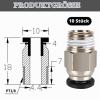 Dilightnews PC4-M10 Pneumatic Fittings, 10-Pack for 3D Printers view 2
