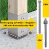 Surface-Mount Post Holder – 120 x 120 mm Post Anchor for Gazebos view 4