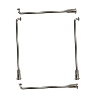 WUPNGS Bicycle Spokes, 20 Pieces, 304 Stainless Steel, Silver, J-Bend, 150 mm