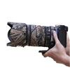 CHASING BIRDS Waterproof Lens Protection Cover for Fujifilm GF 100-200mm F5.6 R LM OIS WR, Reed Camouflage, with 1.4x TC view 1