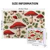 Red Mushrooms Personalized Wooden Puzzle, 1,000 Pieces view 3