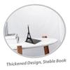 2-Pack Iron Bookends, Black, Flat Base view 2