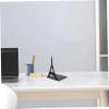 2-Pack Iron Bookends, Black, Flat Base view 3