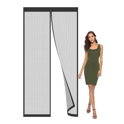 Magnetic Insect Screen Door 40 x 40 cm, Black