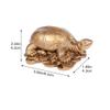 Money Turtle Statue, Brass Turtle Sculpture, Feng Shui Decor view 2