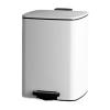 Smart Hands-Free Square Stainless Steel Step Trash Can with Inner Bucket view 1