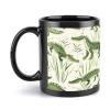 NTVOWPZO Large Porcelain Coffee Mug with Crocodile and Reeds Design view 1