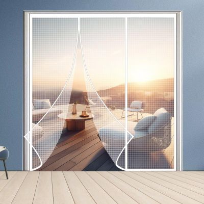 Magnetic Insect Screen Door for Children's Rooms, 240 x 270 cm, White