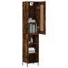 AUUIJKJF Highboard, Smoked Oak, 34.5 x 34 x 180 cm view 3