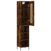 AUUIJKJF Highboard, Smoked Oak, 34.5 x 34 x 180 cm view 4