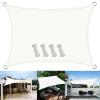 Waterproof Sun Shade Sail for Garden Pavilion, 5.5 x 6 m, White view 1