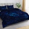 buyluhn 4-Season Duvet 135 x 200 cm, Blue Starry Sky, Washable, with 1 Pillowcase view 2