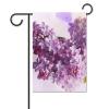 Garden Flag with Lilac Flower Print view 1