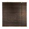 ZHUOZ1T Natural Bamboo Roller Blind, 95% Light Blocking, Corded, 165 x 250 cm, Brown view 1