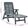 Folding Patio Chaise Lounge Chair with Adjustable Backrest view 2