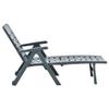 Folding Patio Chaise Lounge Chair with Adjustable Backrest view 4
