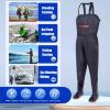 KPHYMOD Waterproof PVC Hip Waders with Boots, Black, EU 41 view 2