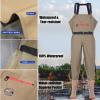 KPHYMOD Waterproof PVC Hip Waders with Boots, Black, EU 41 view 4
