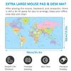 LL-COEUR World Map Extended Mouse Pad, 900 x 500 x 3 mm view 2
