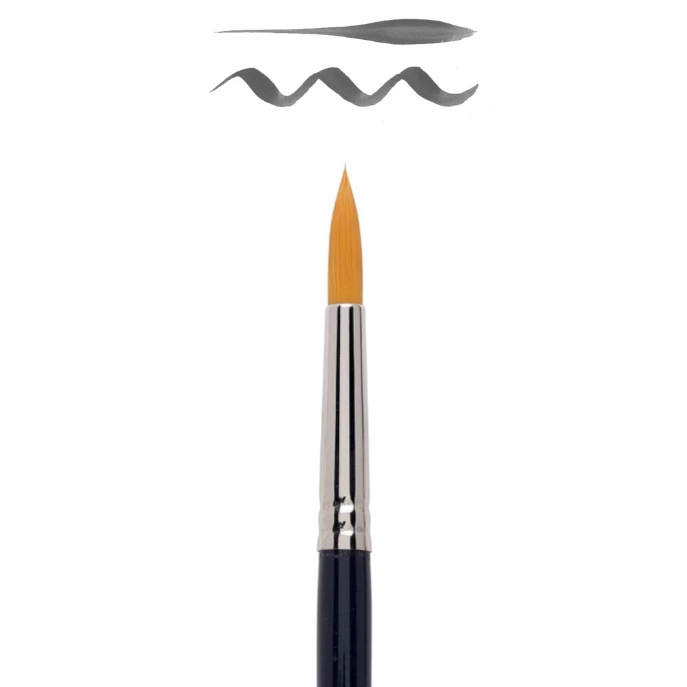 NEW Paint It Easy Watercolor Brush, Synthetic Round, No. 10
