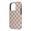 Beige and Brown Checkerboard Case for iPhone 14 Pro view 2