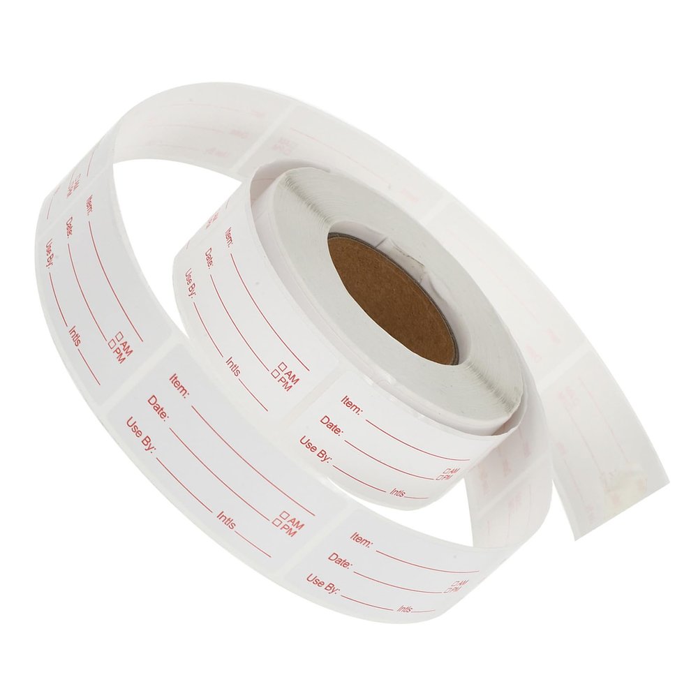 250 Removable Roll Food Labels for Glass Containers