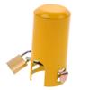 Yellow Metal Outdoor Faucet with Locking Cover, 1 Set view 1