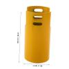 Yellow Metal Outdoor Faucet with Locking Cover, 1 Set view 3