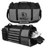 Beast Power Gear Sports Duffel Bag with Shoe Compartment, Gray/Black view 1