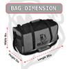 Beast Power Gear Sports Duffel Bag with Shoe Compartment, Gray/Black view 4