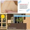 Balcony Privacy Screen 110 x 750 cm, Opaque HDPE, Brown view 2
