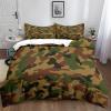 XCQHZYQ 3-Piece Camouflage Green Bedding Set, 180 x 200 cm view 1